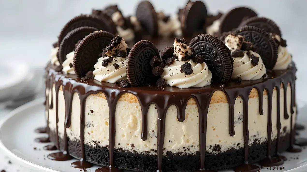 No-Bake Oreo Ice Cream Sandwich Cake For Kids