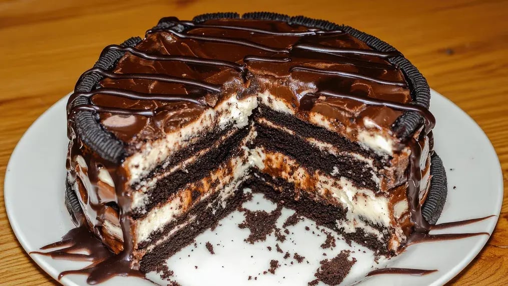 Step-By-Step Oreo Ice Cream Sandwich Cake Recipe