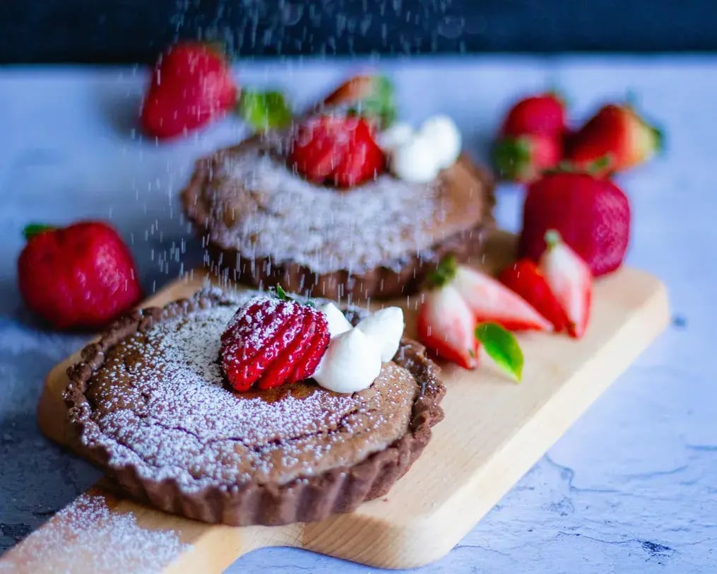 Chocolate Tart With Fresh Fruit Topping