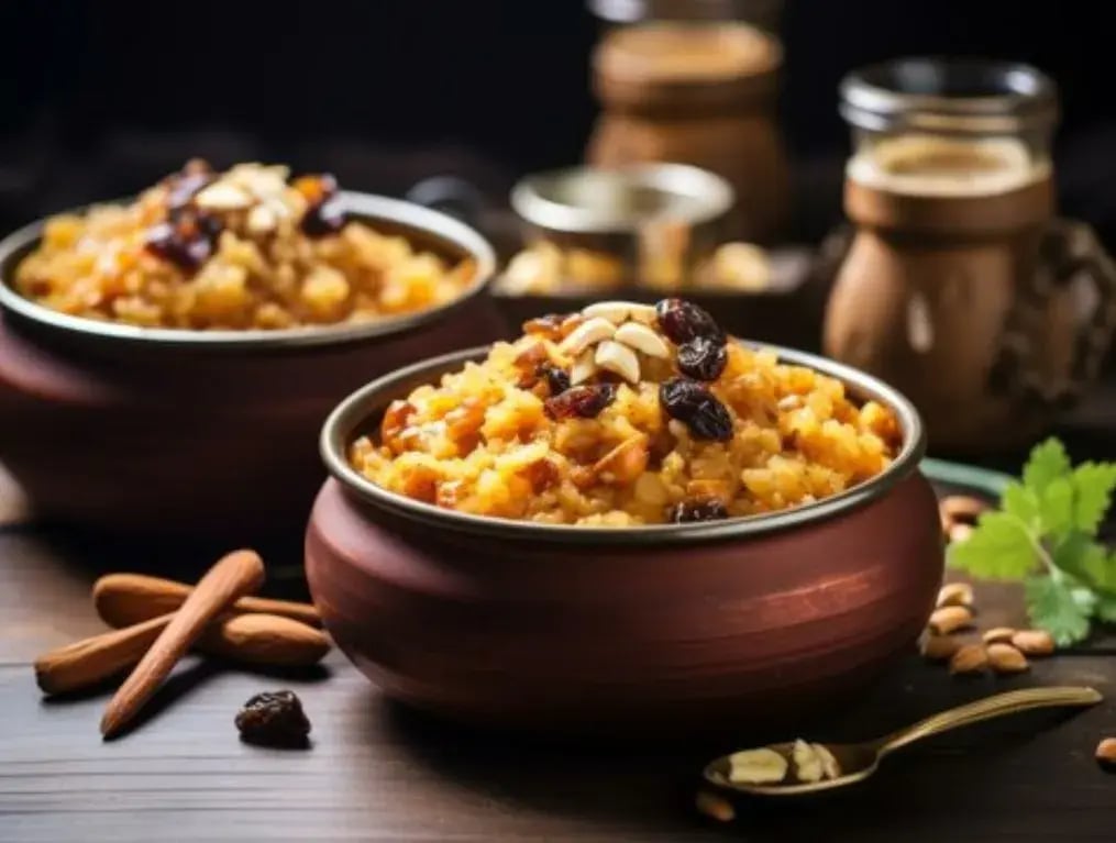 Layered Parfait-Style Prasad
