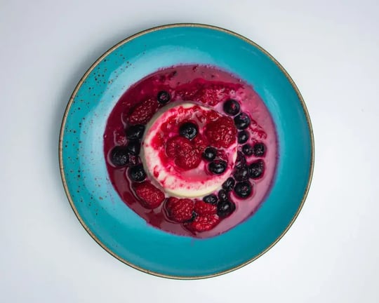 Oreo-Infused Panna Cotta With Crispello Chocolate Crunch
