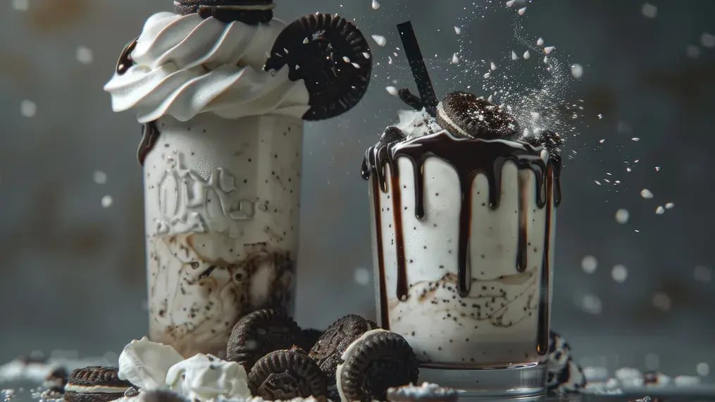 Oreo Milkshake with Crunchy Walnuts in 5 Minutes - Tips to serve the shake