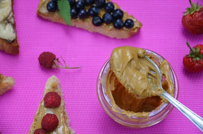 Peanut Butter, Banana, and Chia Seed Toast