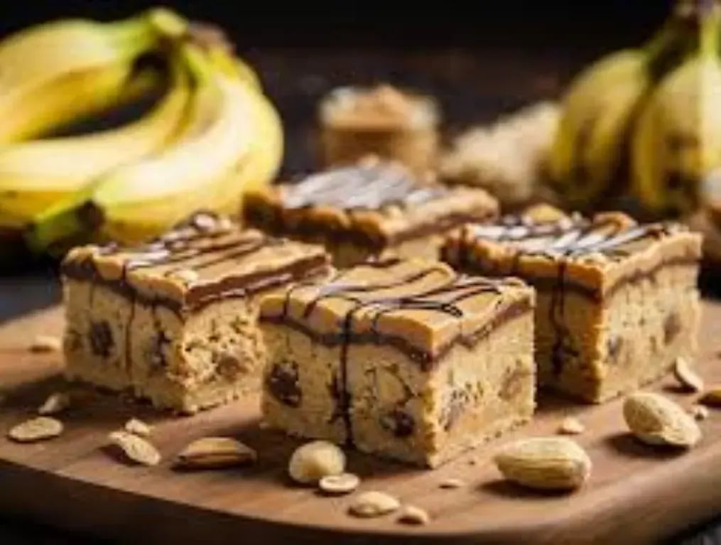 No-Bake Peanut Butter Banana Bars