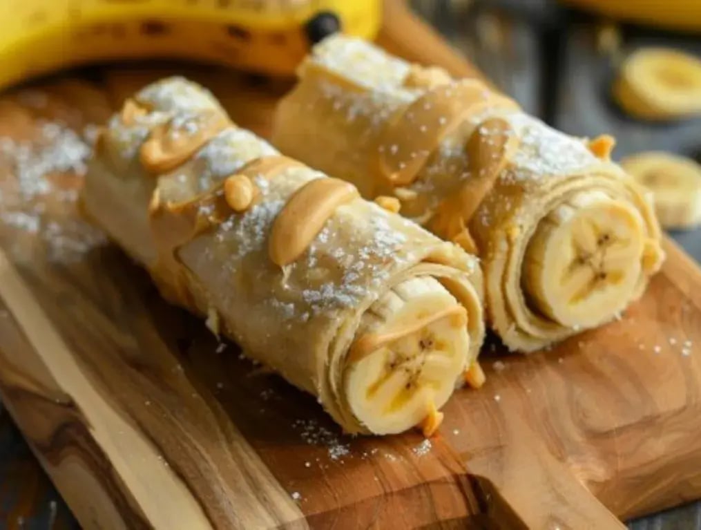 Peanut Butter Banana Crepes