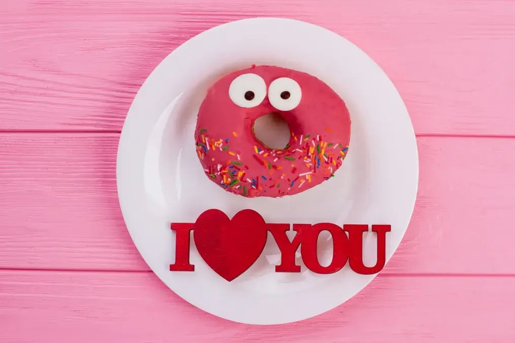 Message Donuts with Icing Letters