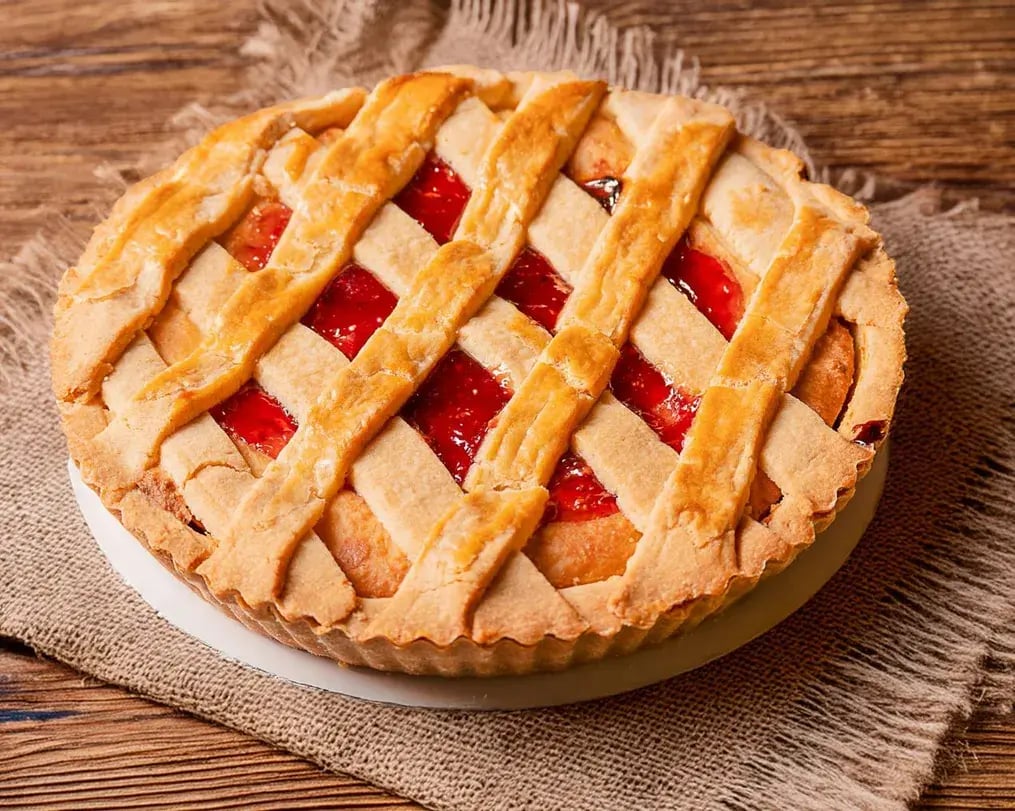 rhubarb pie fresh