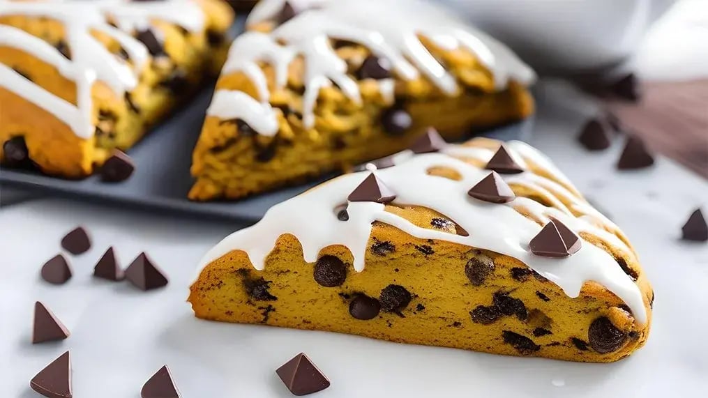 Pumpkin Chocolate Chip Scones