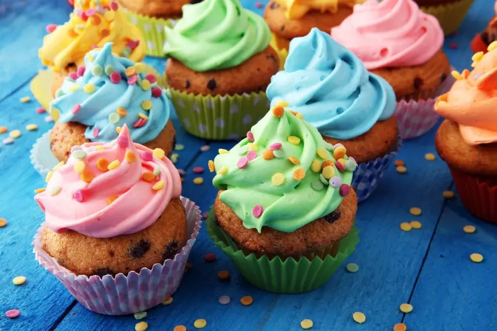 Rainbow Cupcakes