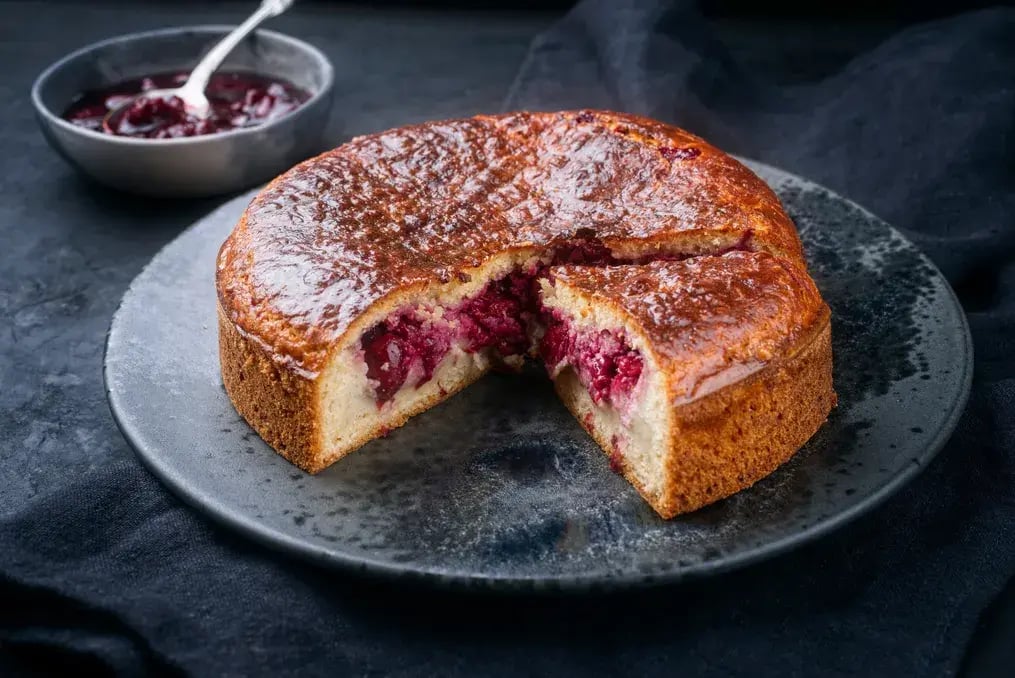 Raspberry Almond Cake