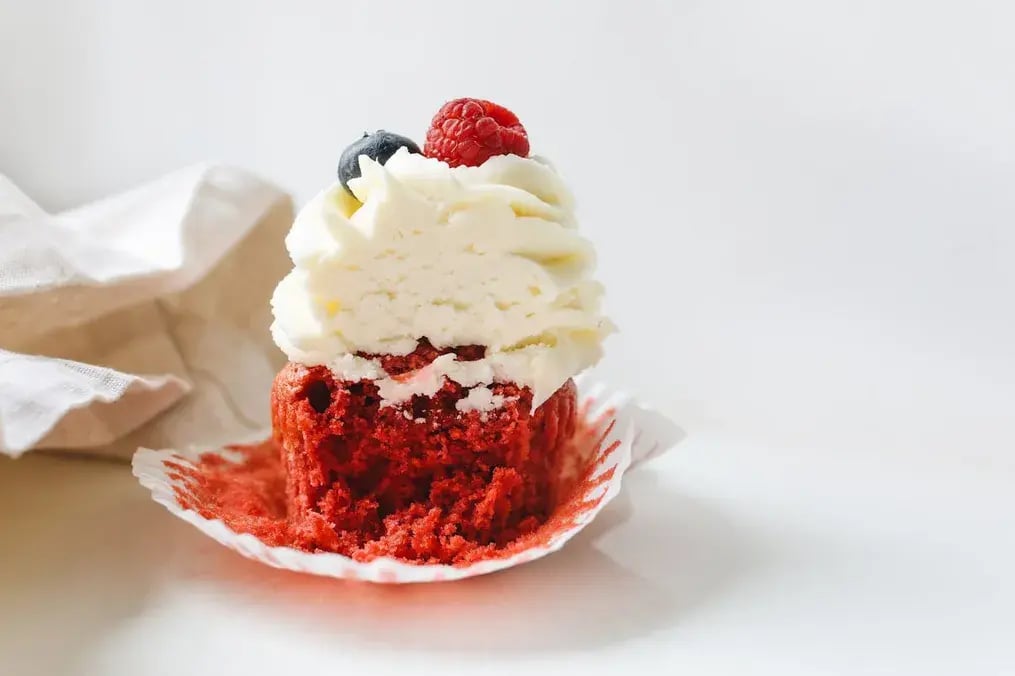 Red Velvet Cream-Filled Cupcakes