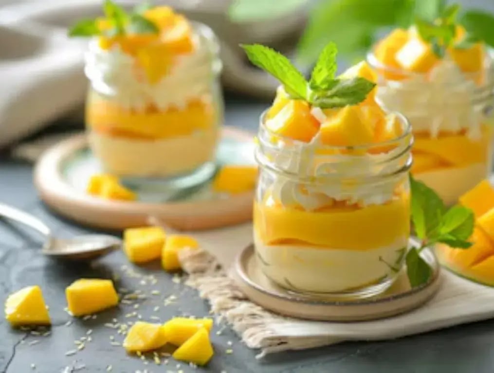Mango And Cream Cheese Parfait