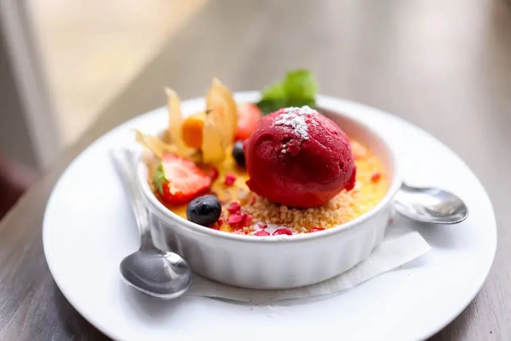 Strawberry Lime Sorbet