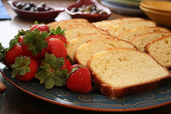 Rich and Moist Butter cake sweets From Around the World Perfect with Coffee or Tea