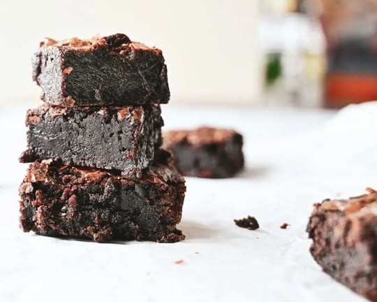 Rich Silk Cherry Brownies