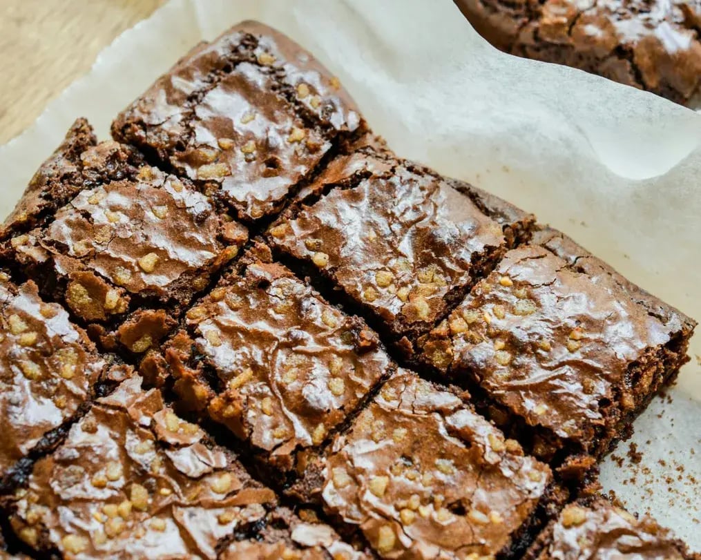 Rich Silk Cherry Brownies