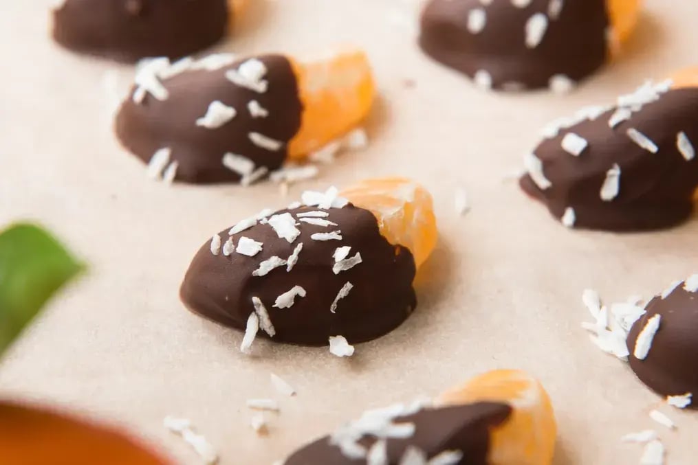Chocolate-Dipped Fruit Platter