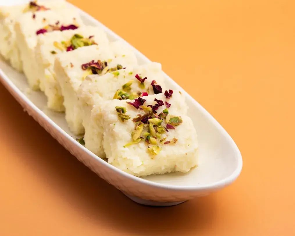Rose And Silk Kalakand Dessert