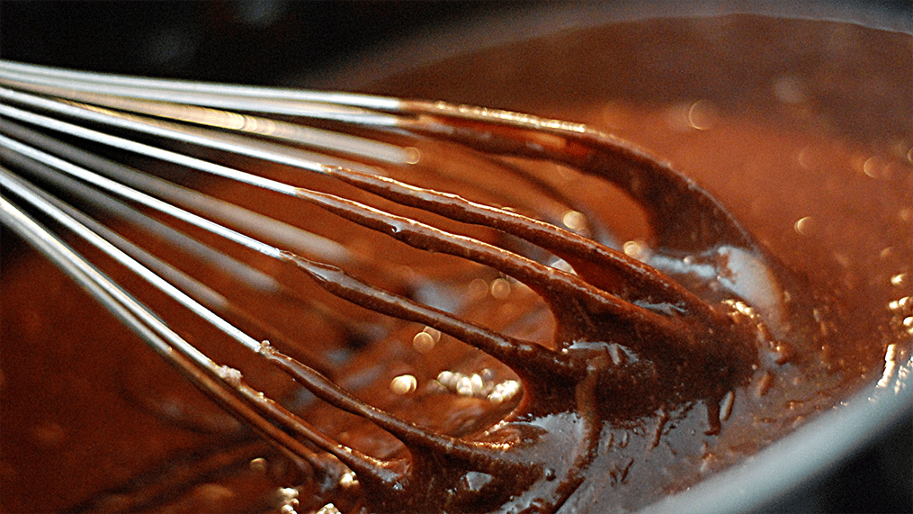 Chocolate cake batter