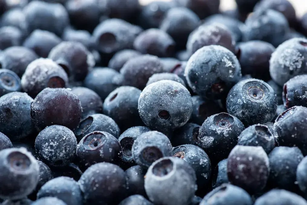 Use Frozen Blueberries but Toss Them in Flour First