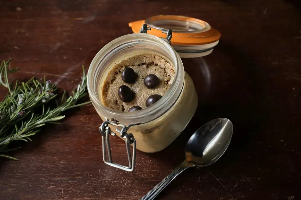Dairy Milk Mousse with Roasted Almonds