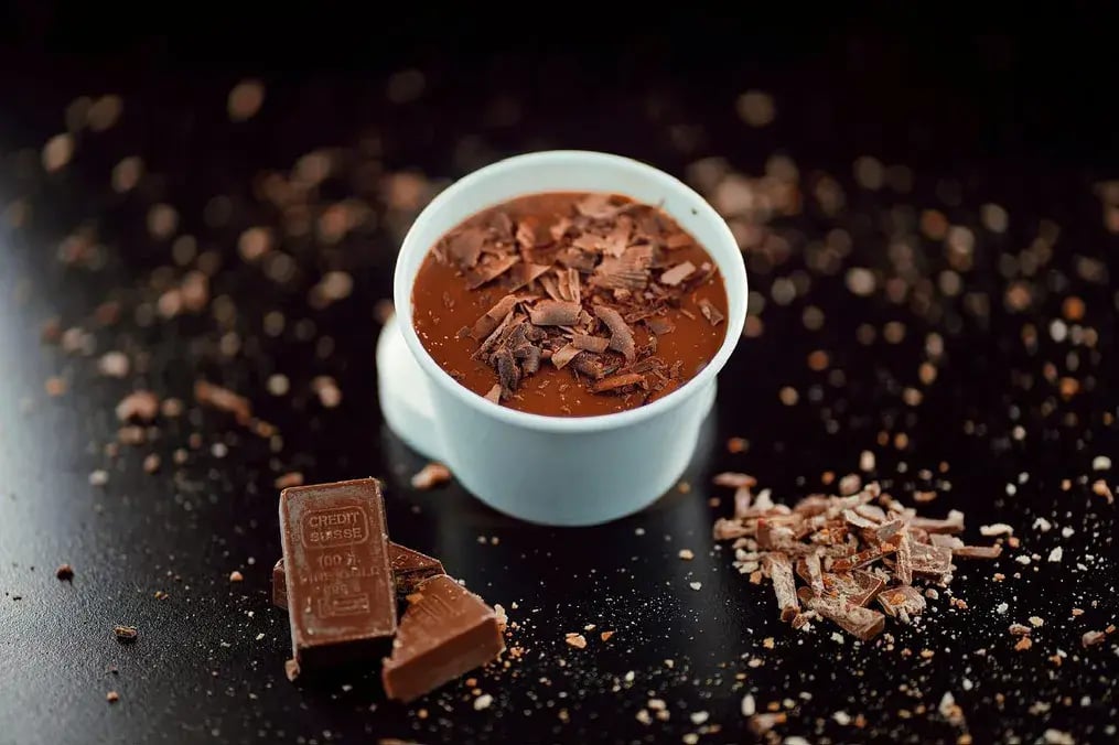 Finished Chocolate Mousse Ready For Gifting