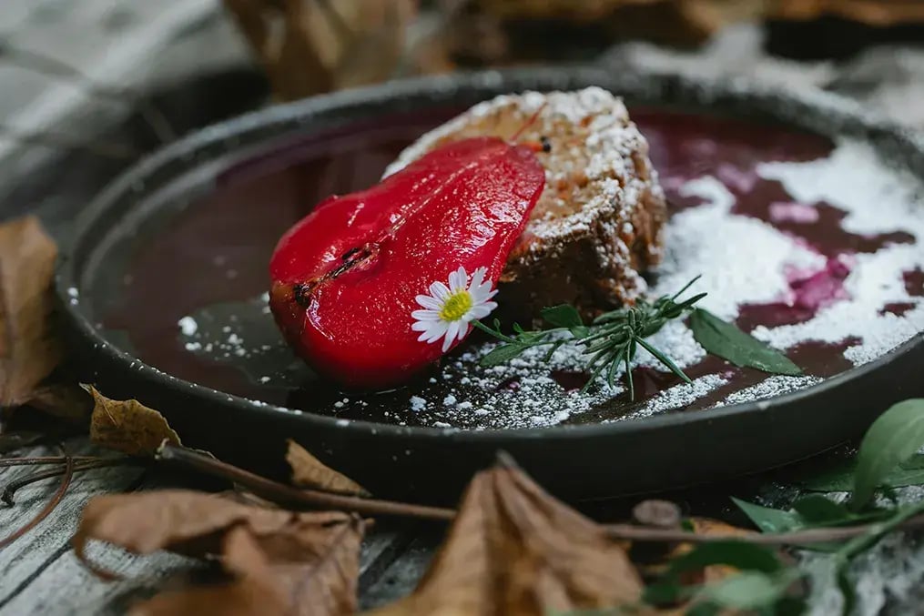 Spiced Pear Cake:
