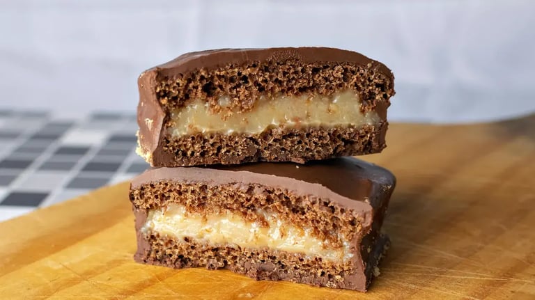 Snacks time made more fun with these peanut butter fudge cookies