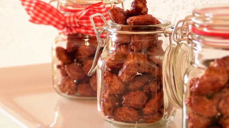 Spiced chocolate with roasted almonds