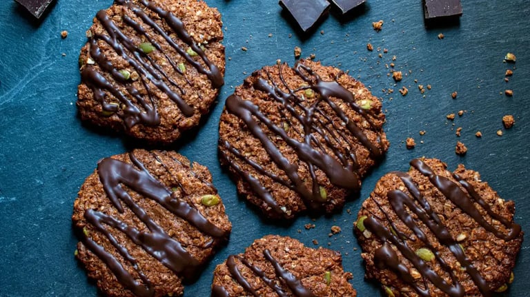 Spicy chili chocolate oats cookies