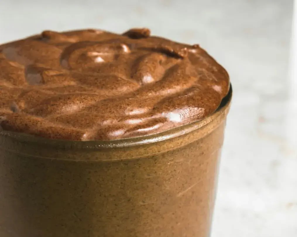 Freshly made Red Wine Chocolate Mousse