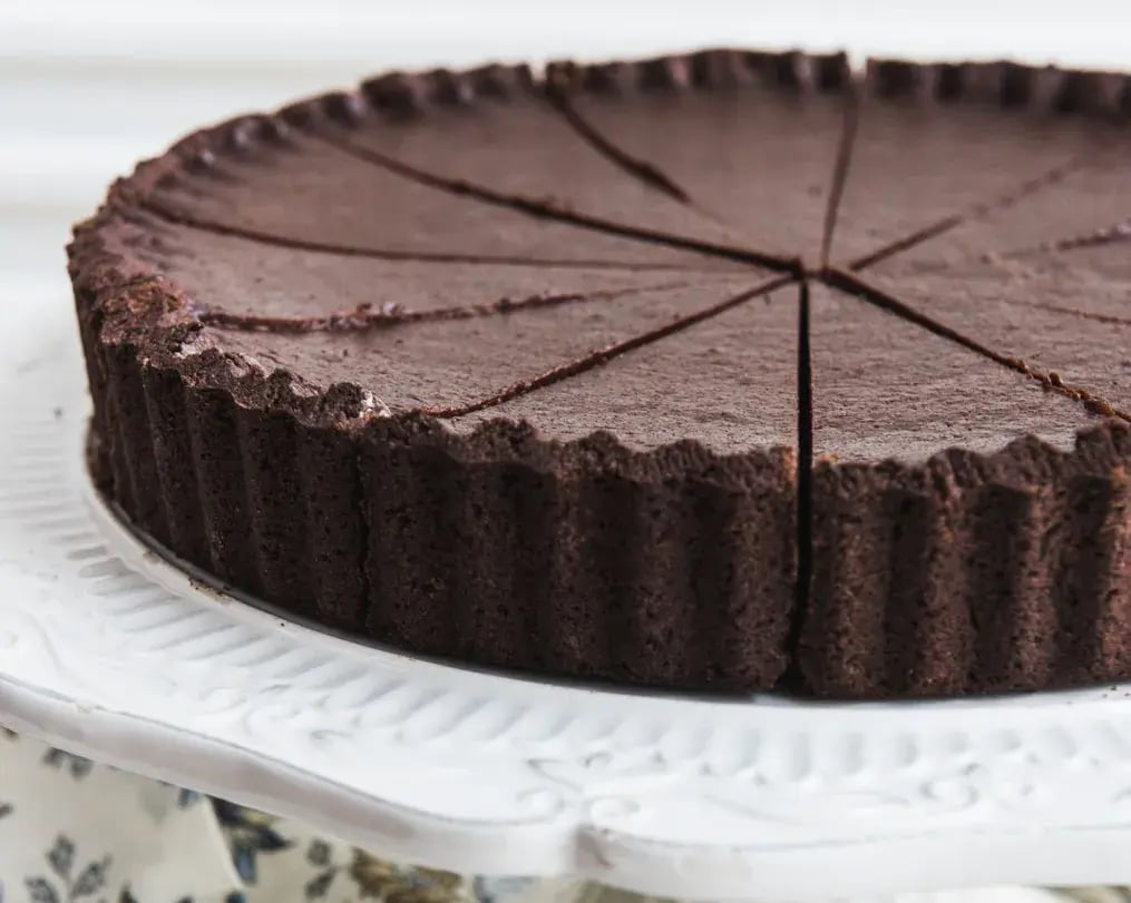 Wine Infused Chocolate Tart