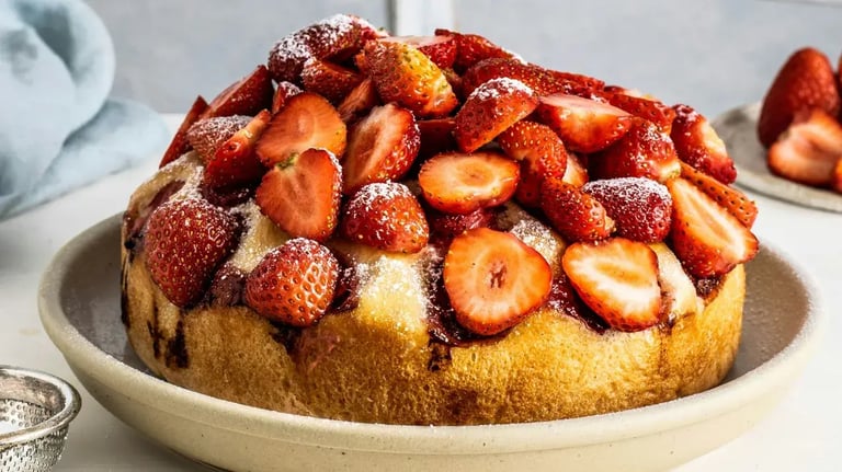 Strawberry Crunch Poke Cake with Choclairs Drizzle: A Festive Dessert