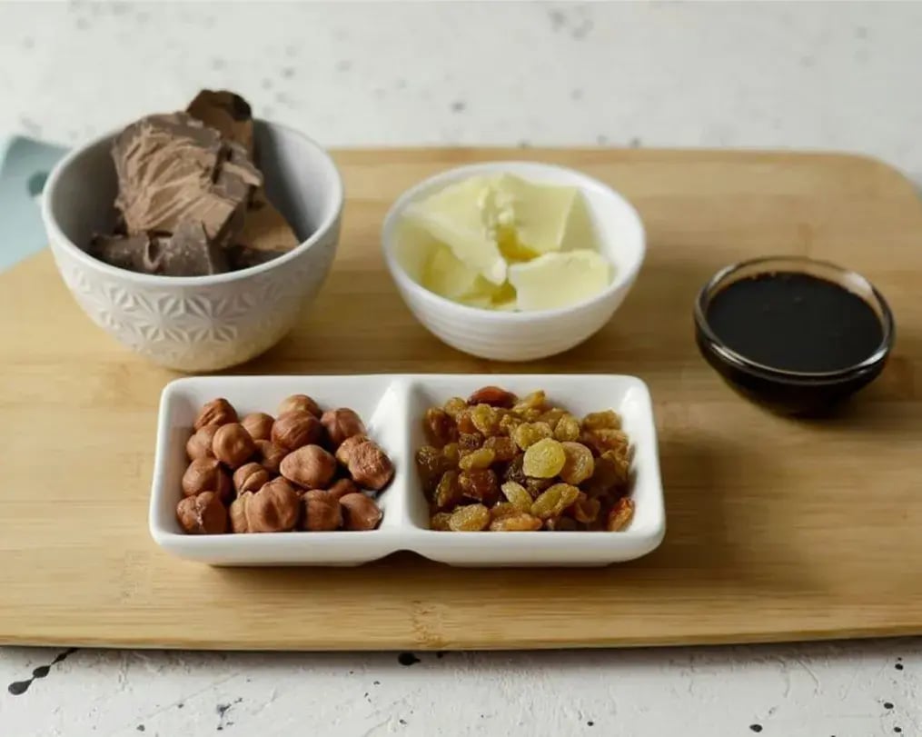 Ingredients For Bournville Dipped Dates With Pistachios