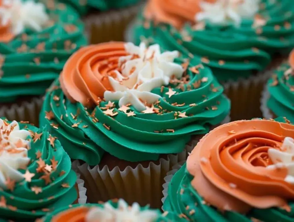 Tricolor Cupcakes