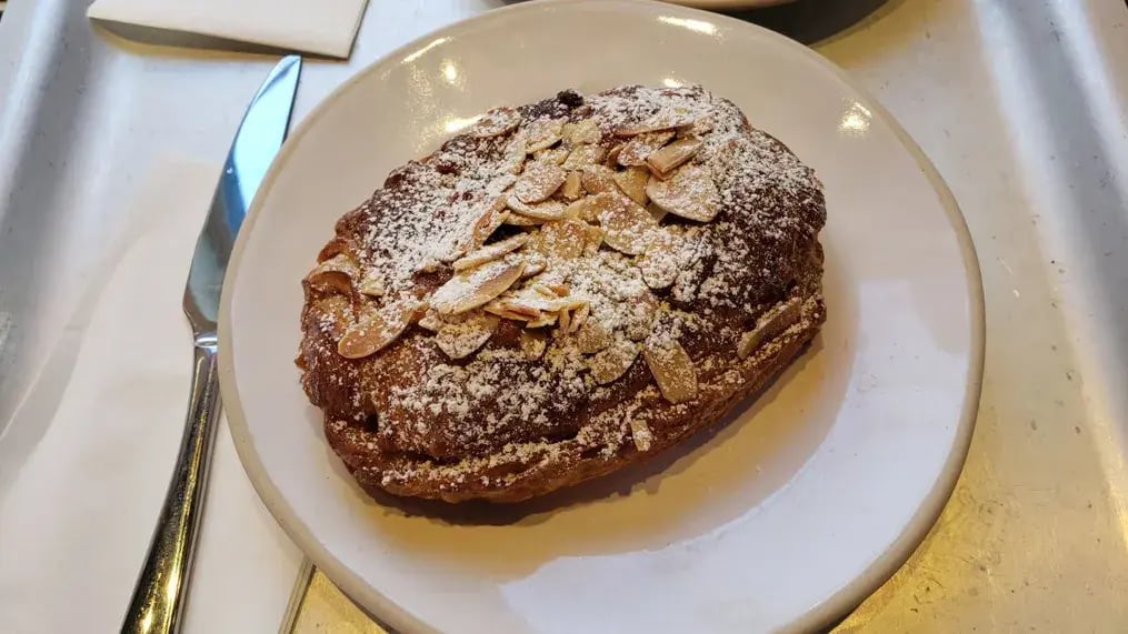 Croissants With Chocolate And Almonds