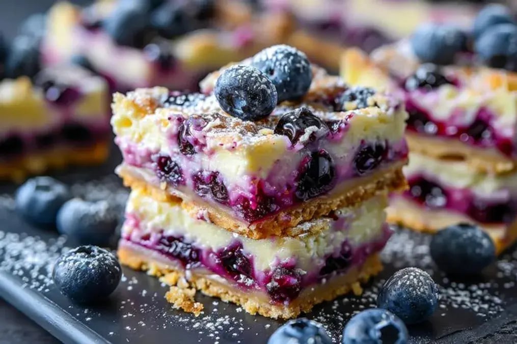 Blueberry Sorbet with Lavender Syrup