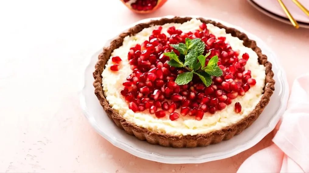 Chocolate Pomegranate Tart