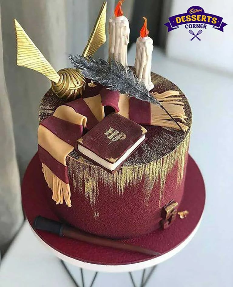 The Quidditch Pitch Cake