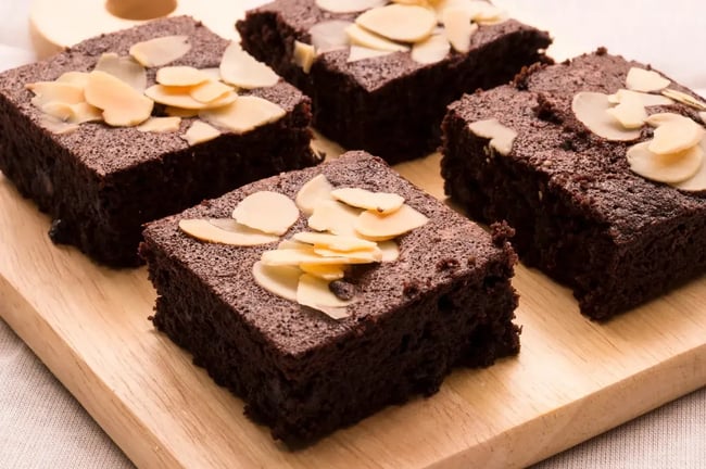The Ultimate Fudgy Brownie Cake with Almonds & Walnuts Recipe