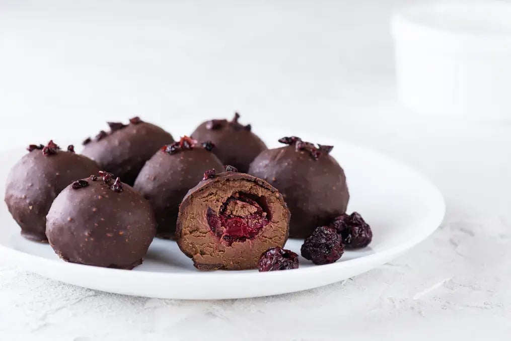 Chocolate Dipped Cherry Tart