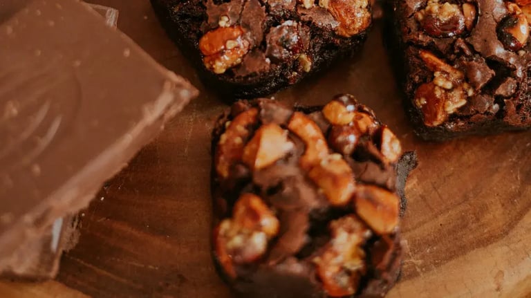 These vegan brownies with nutty toppings are rich, luxurious and will earn you praises