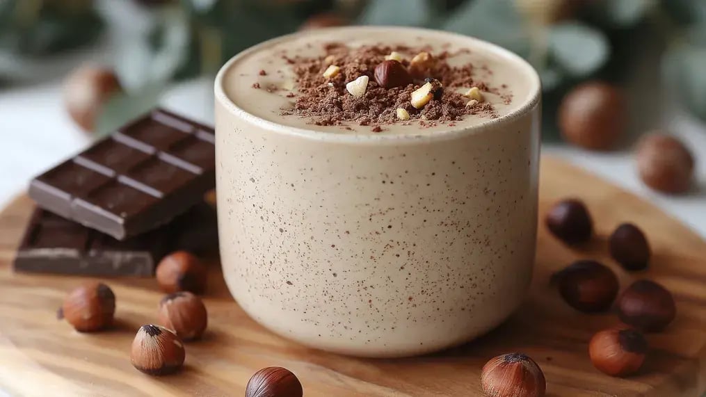 Recipe For Chocolate Hazelnut Smoothie With Pistachio