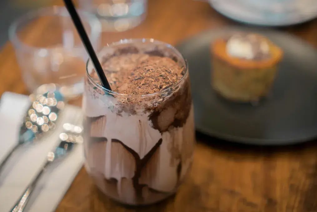 Walnut Milkshake with Dates