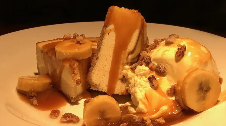 This banana foster cheesecake will be your new favorite