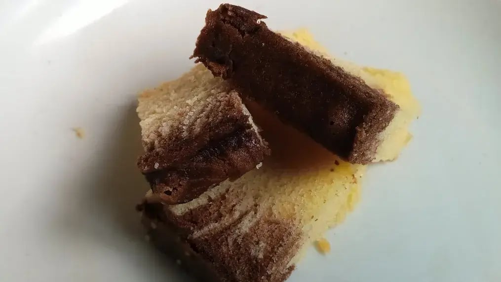 This marble loaf cake is a tasty treat, any day and every day- marble cake image 1