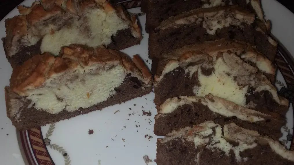 This marble loaf cake is a tasty treat, any day and every day - marble cake image 2