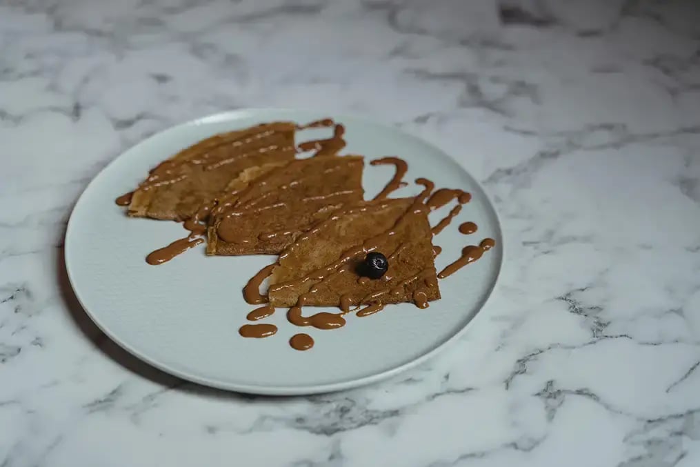 This simple crepe recipe only needs a few ingredients to make - Peanut Butter Crepes 2