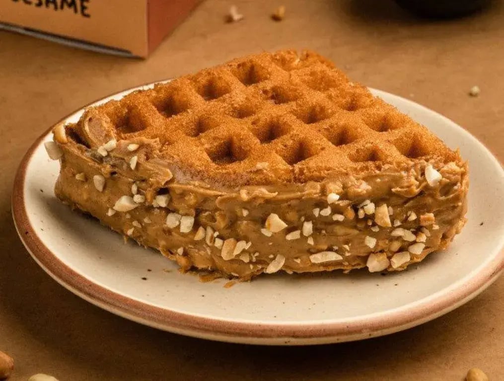 Motichoor Ladoo Waffles