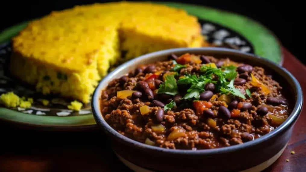 American Black Eyed Peas And Cornbread